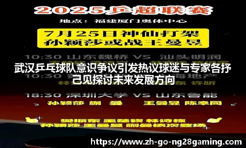 武汉乒乓球队意识争议引发热议球迷与专家各抒己见探讨未来发展方向